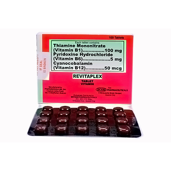 REVITAPLEX Vitamin B Complex 100mg / 5mg / 50mcg Tablet 1's price in